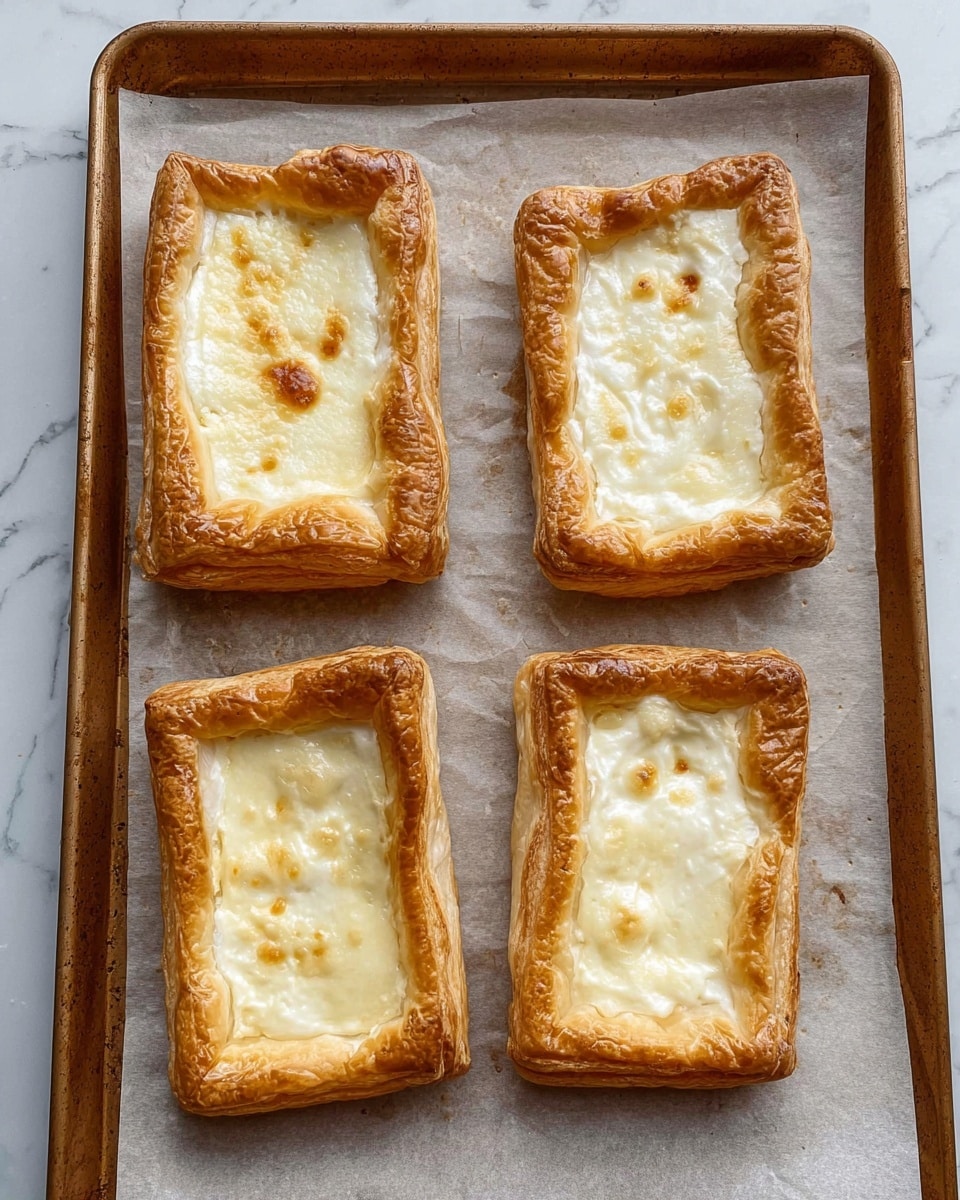 Rectangular Pastries Homemade Cheese Danish Pastries: Easy Flaky & Creamy Delight