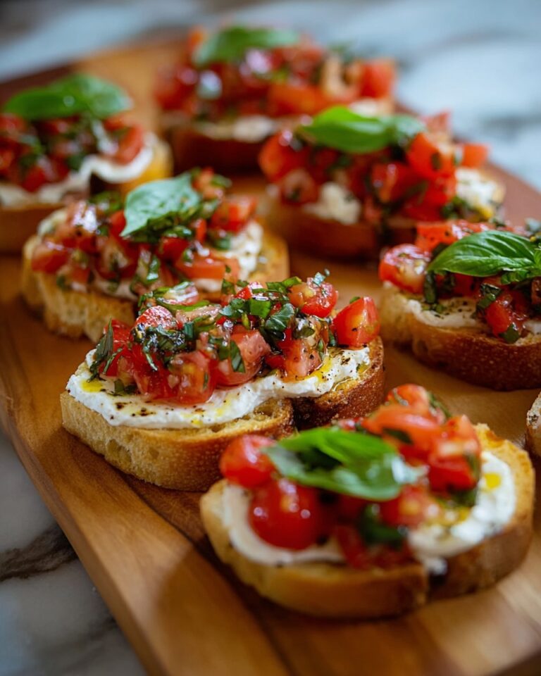 Burrata Bruschetta with Tomato, Basil, and Balsamic Glaze Recipe