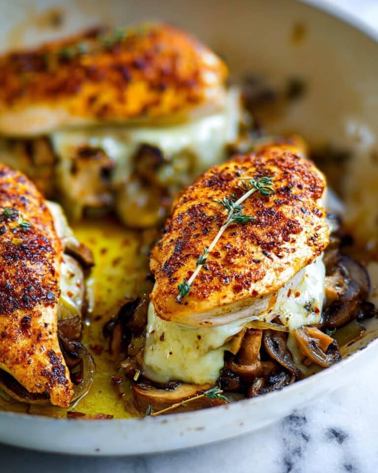Mushroom Stuffed Chicken Breast Recipe