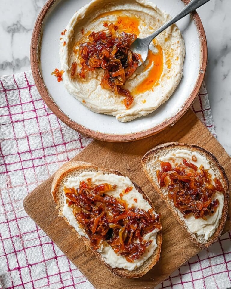 Fasole Batuta: Romanian White Bean Spread with Garlic and Caramelized Onions Recipe