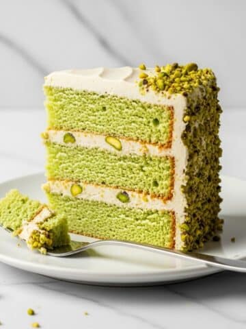 Vegan Pistachio Cake with Pistachio Buttercream Recipe