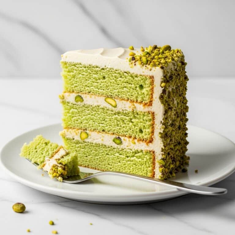Vegan Pistachio Cake with Pistachio Buttercream Recipe