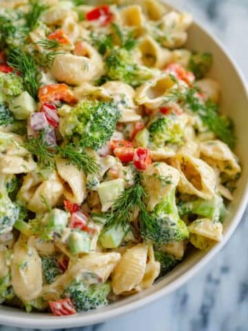 Creamy Ranch Protein Pasta Salad Recipe