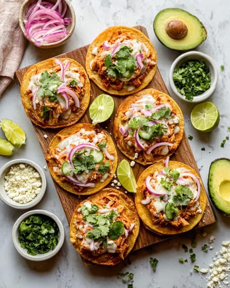 Mini Chicken Sheet Pan Tostadas Recipe