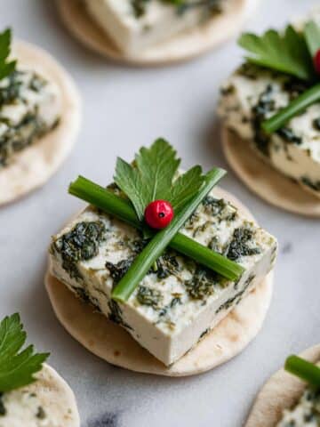 Festive Goat Cheese Christmas Present Appetizers Recipe
