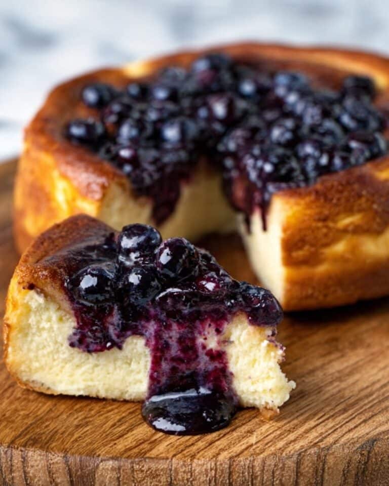 Citrus Berry Burnt Cheesecake Recipe
