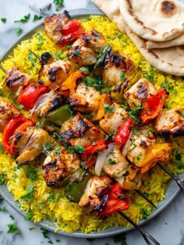 Middle Eastern-Style Grilled Chicken Kabobs Recipe