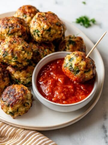 Italian-Style Chicken Meatballs Recipe
