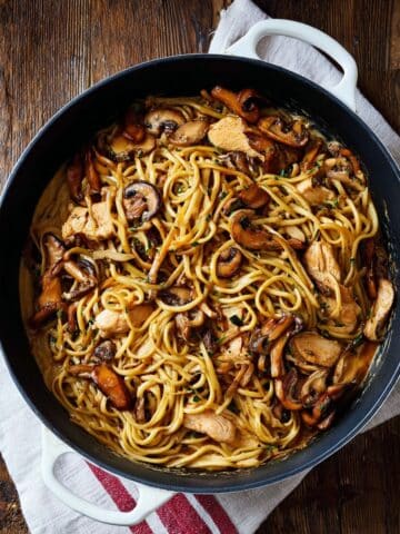 One-Pot Creamy Chicken and Mushroom Pasta Recipe