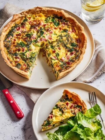Air Fryer Ham and Veggie Tortilla Quiche Recipe