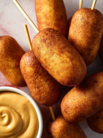Homemade Corn Dogs with Beef Cocktail Franks Recipe