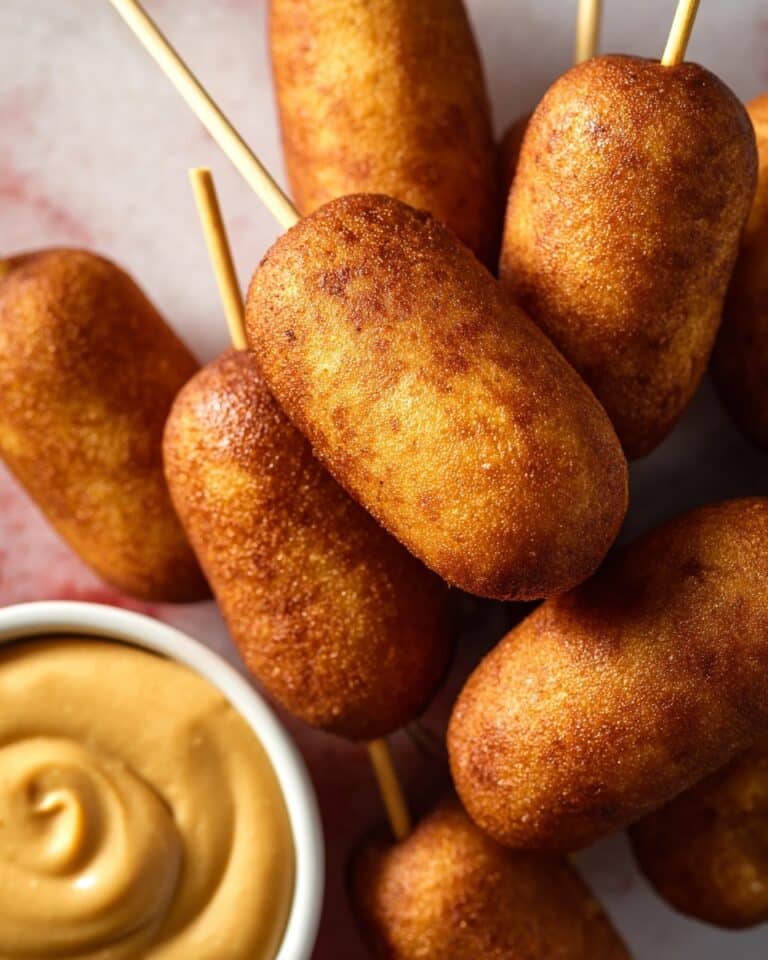 Homemade Corn Dogs with Beef Cocktail Franks Recipe