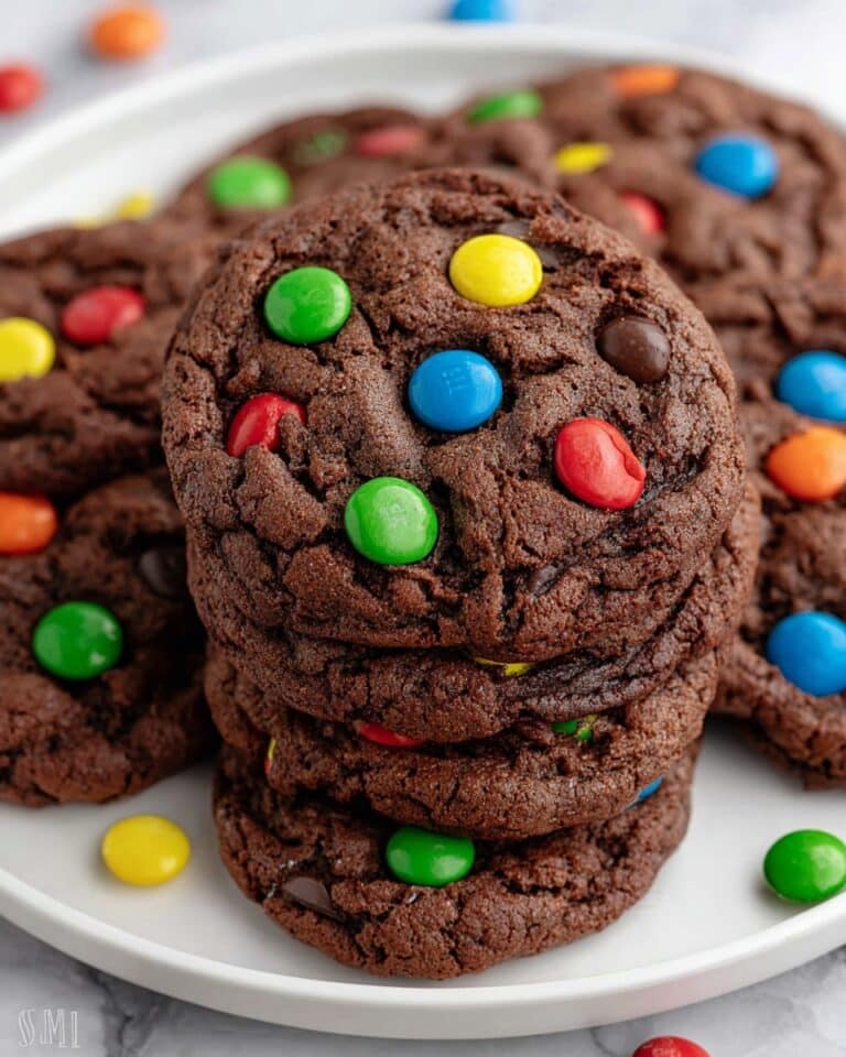 Chocolate M&M Cookies Recipe