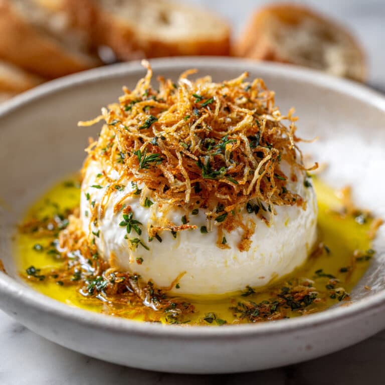 Salty Floating Island in Onion Soup Style Recipe
