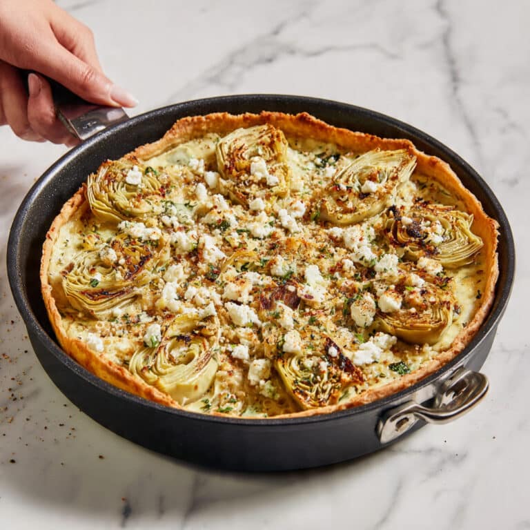 Easy Artichoke Leek Frittata Recipe
