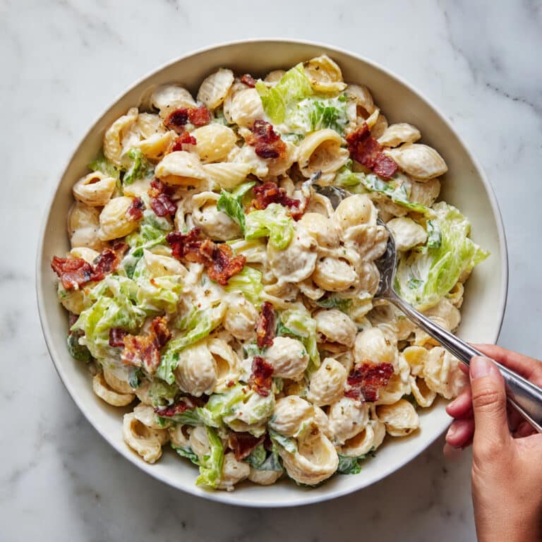 BLT Pasta Salad (Creamy & Crunchy) Recipe