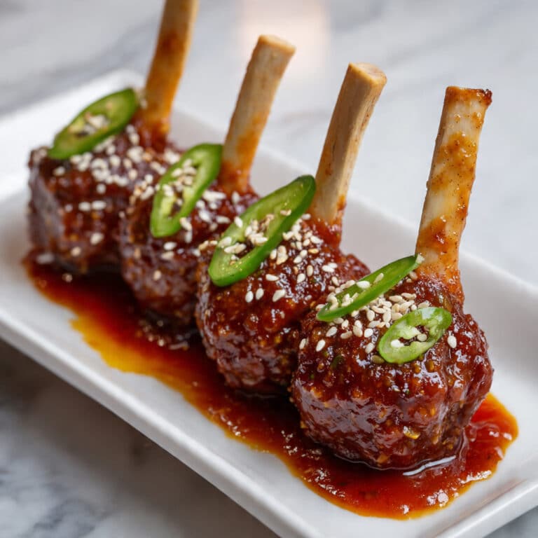 Honey Bourbon Chicken Lollipops Recipe