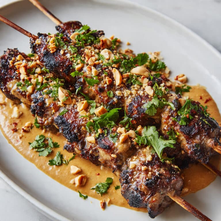 Irresistible Thai Chicken Satay with Peanut Sauce Recipe