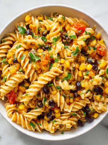 Southwest Pasta Salad with Spicy Garlic Dressing Recipe