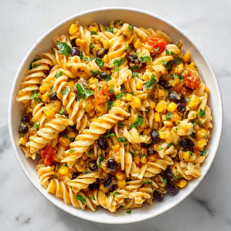 Southwest Pasta Salad with Spicy Garlic Dressing Recipe