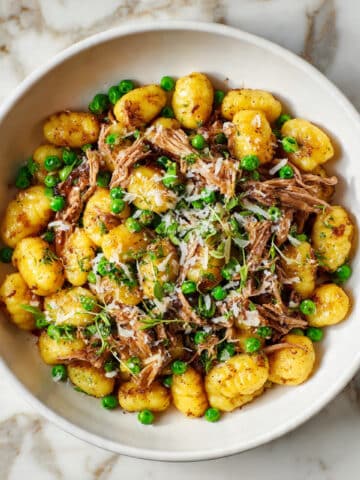 Gnocchi with Peas and Sausage (One-Pan Dinner) Recipe