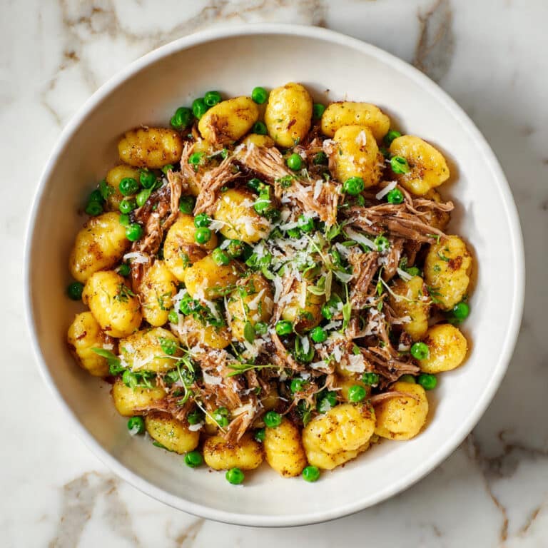 Gnocchi with Peas and Sausage (One-Pan Dinner) Recipe
