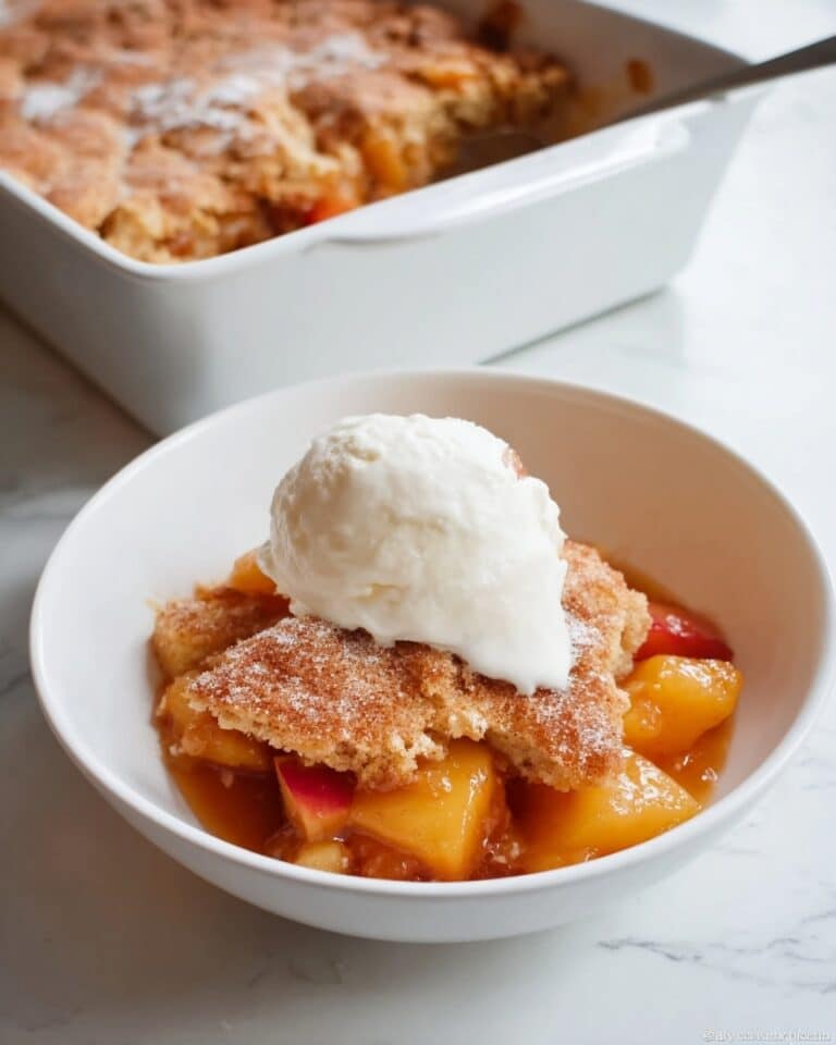Sourdough Peach Cobbler Recipe