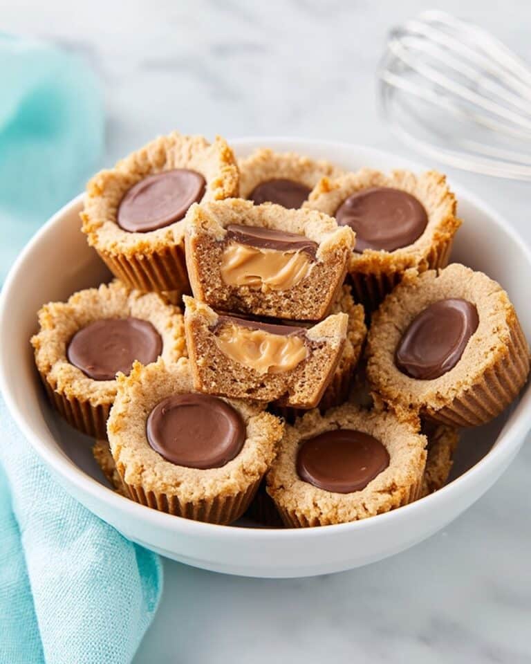 Peanut Butter Cookie Cups Filled with Mini Reese’s Peanut Butter Cups Recipe