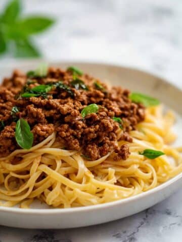 Mongolian Noodles with Ground Beef Recipe