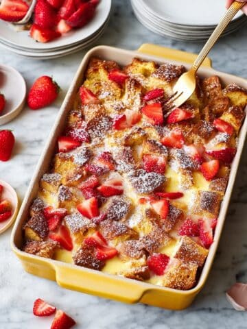 Baked Strawberries and Cream French Toast Recipe