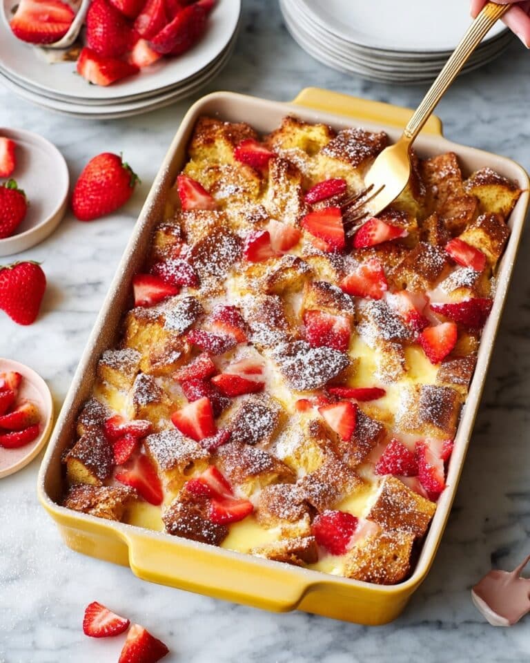Baked Strawberries and Cream French Toast Recipe