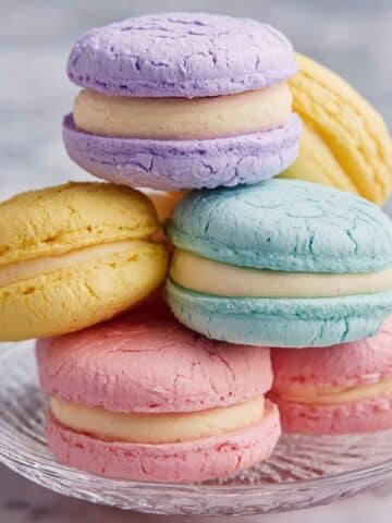 Pastel Sugar Cookie Sandwiches with Vanilla Cream Filling Recipe