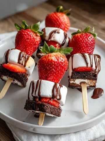 Sweet Strawberry Brownie Kabobs for Effortless Party Fun Recipe