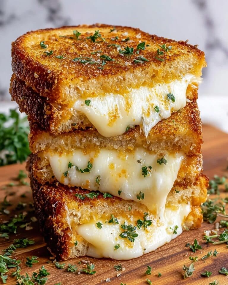 Garlic Bread Grilled Cheese Recipe
