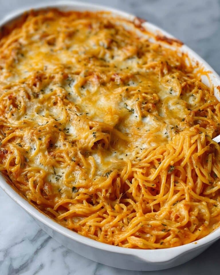 Creamy Chicken Spaghetti Casserole Recipe