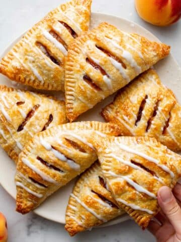 Peach Puff Pastry with Orange Glaze Recipe