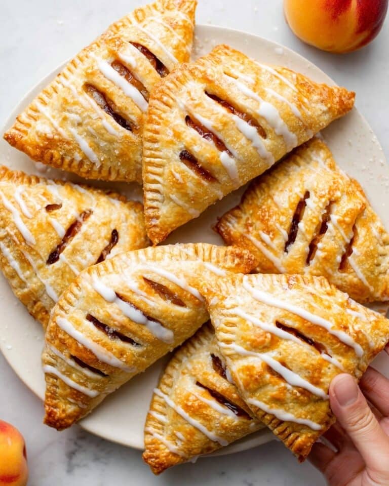 Peach Puff Pastry with Orange Glaze Recipe