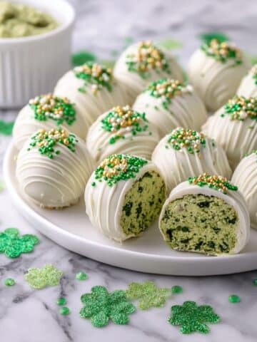 Healthy St. Patrick's Day Matcha Truffles Recipe