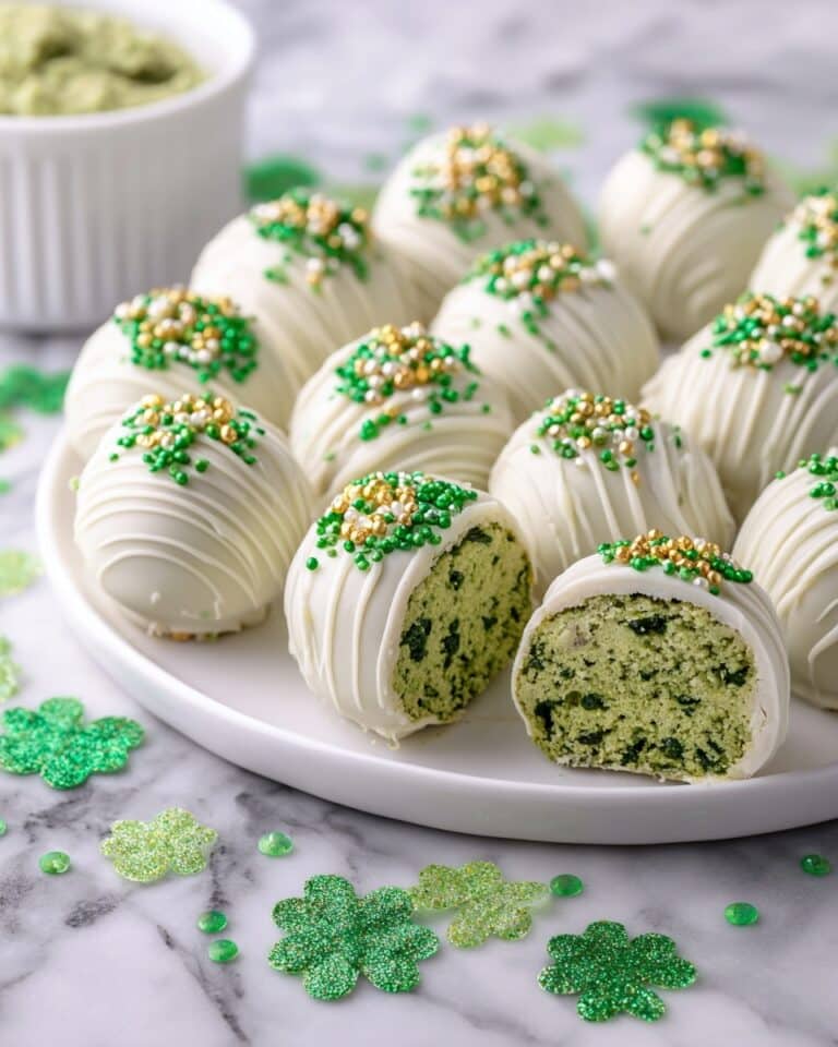 Healthy St. Patrick's Day Matcha Truffles Recipe