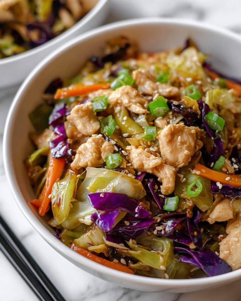 Egg Roll Bowls with Chicken and Cabbage Recipe