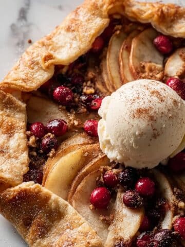 Spiced Pear and Cranberry Galette Recipe