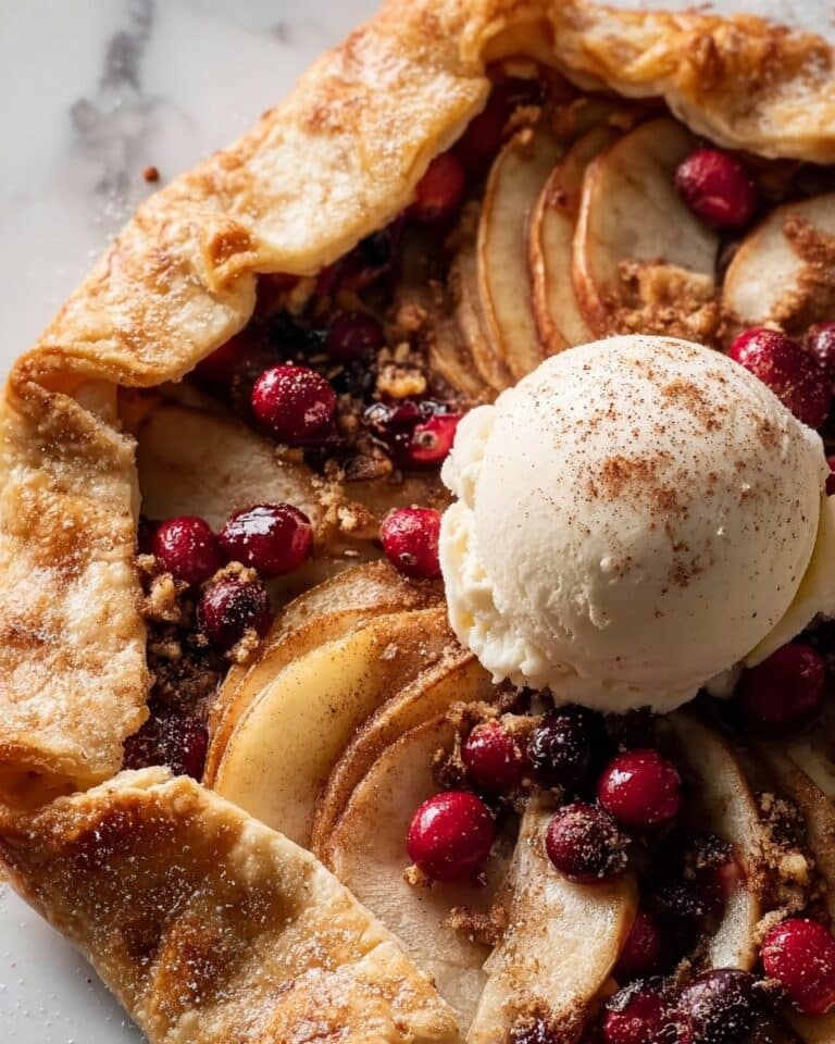 Spiced Pear and Cranberry Galette Recipe
