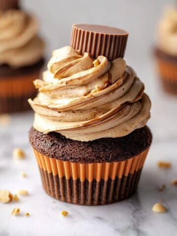 Dark Chocolate Peanut Butter Cupcakes Recipe