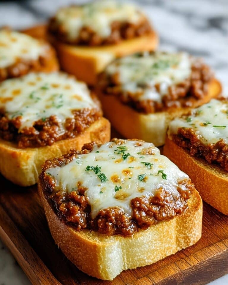 Sloppy Joe Garlic Bread Recipe