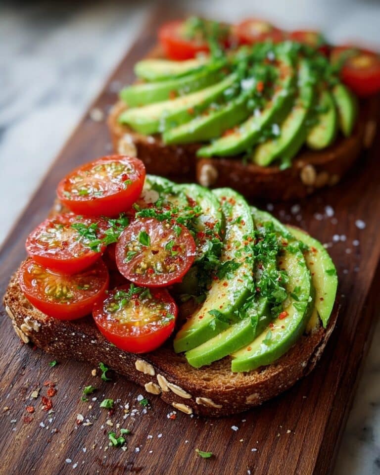 Tomato Avocado Toast Recipe