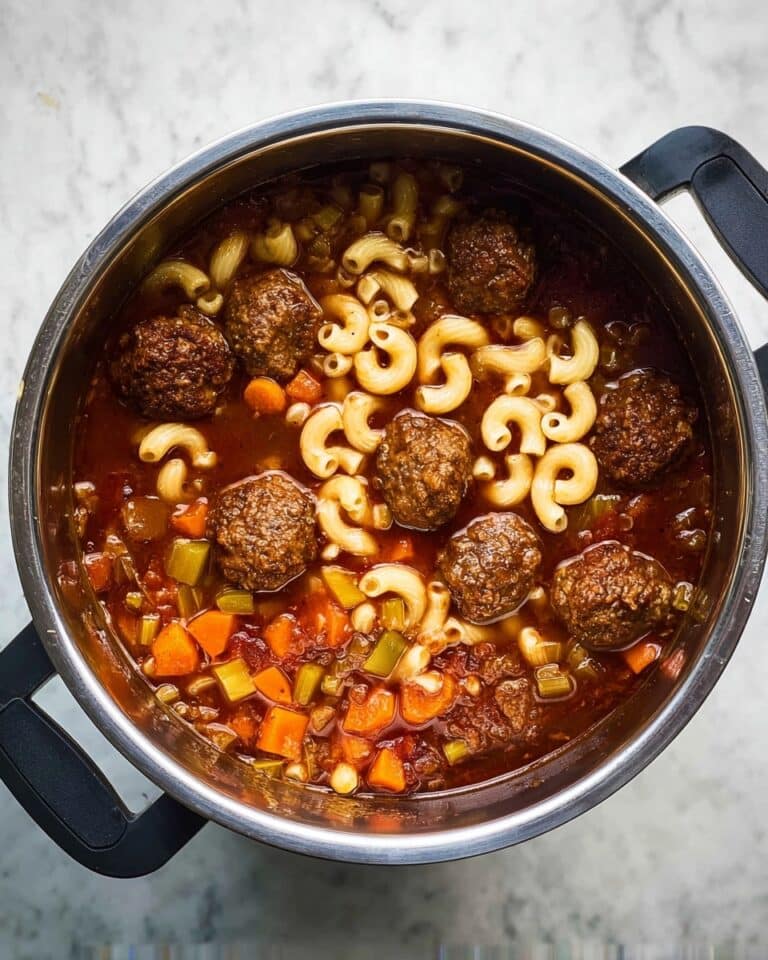 Instant Pot Meatball Soup Recipe