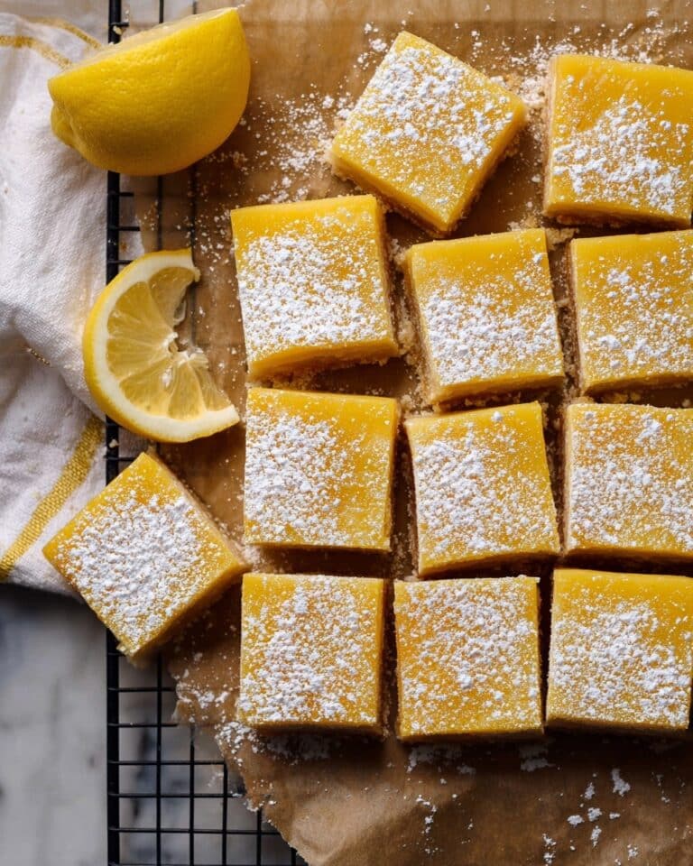 Easy Lemon Bars with Crisp Shortbread Crust Recipe
