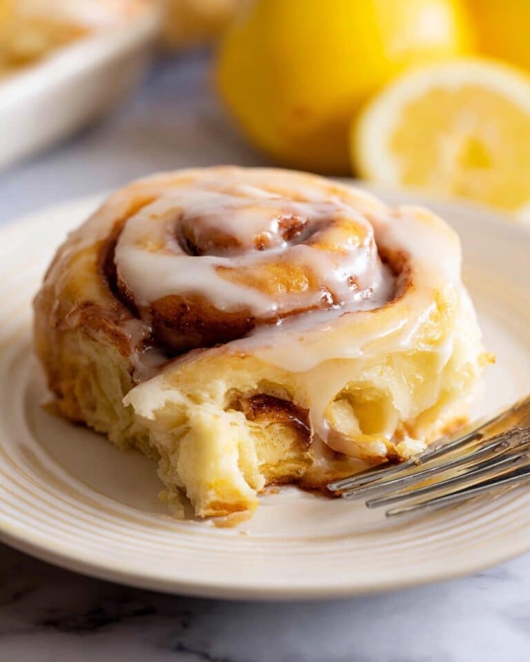 Lemon Fluffy Sweet Rolls with Lemon Curd and Cream Cheese Frosting Recipe