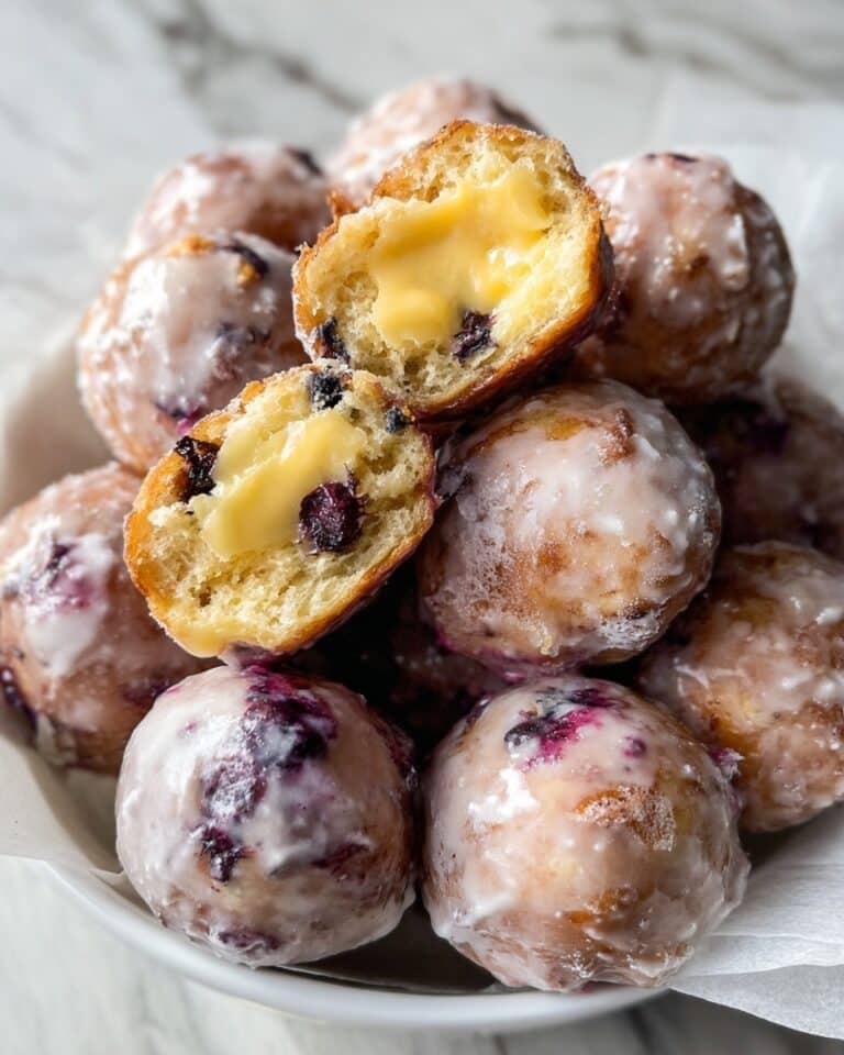 Blueberry Lemon Curd Donut Holes Recipe
