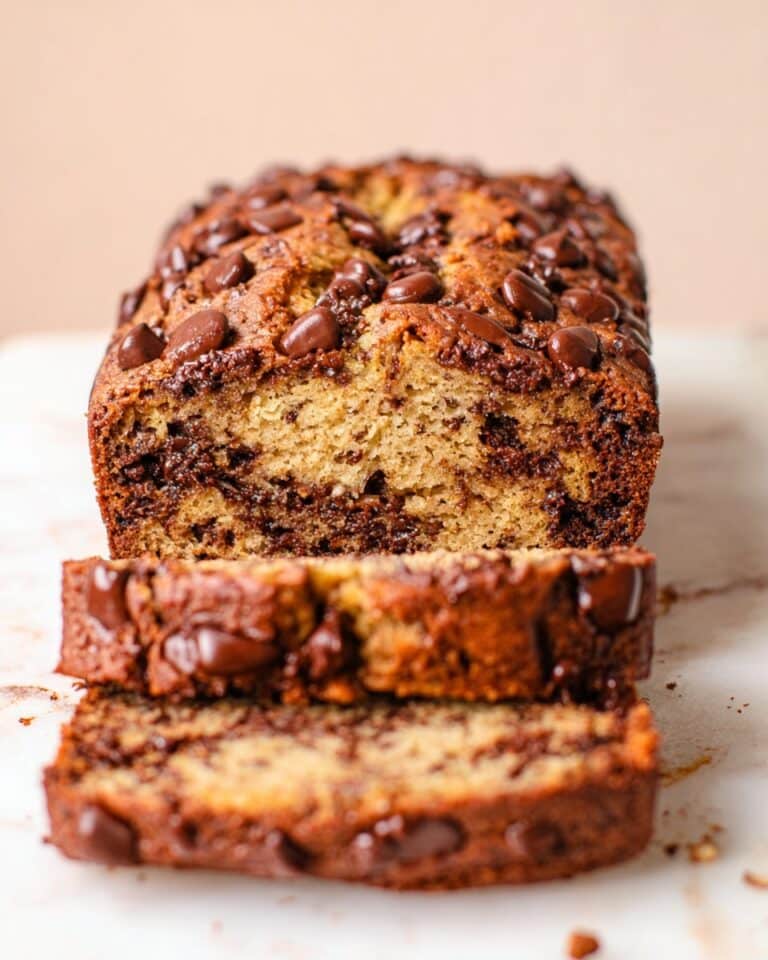 Moist Banana Bread with Brown Butter, Coffee, and Chocolate Chips Recipe